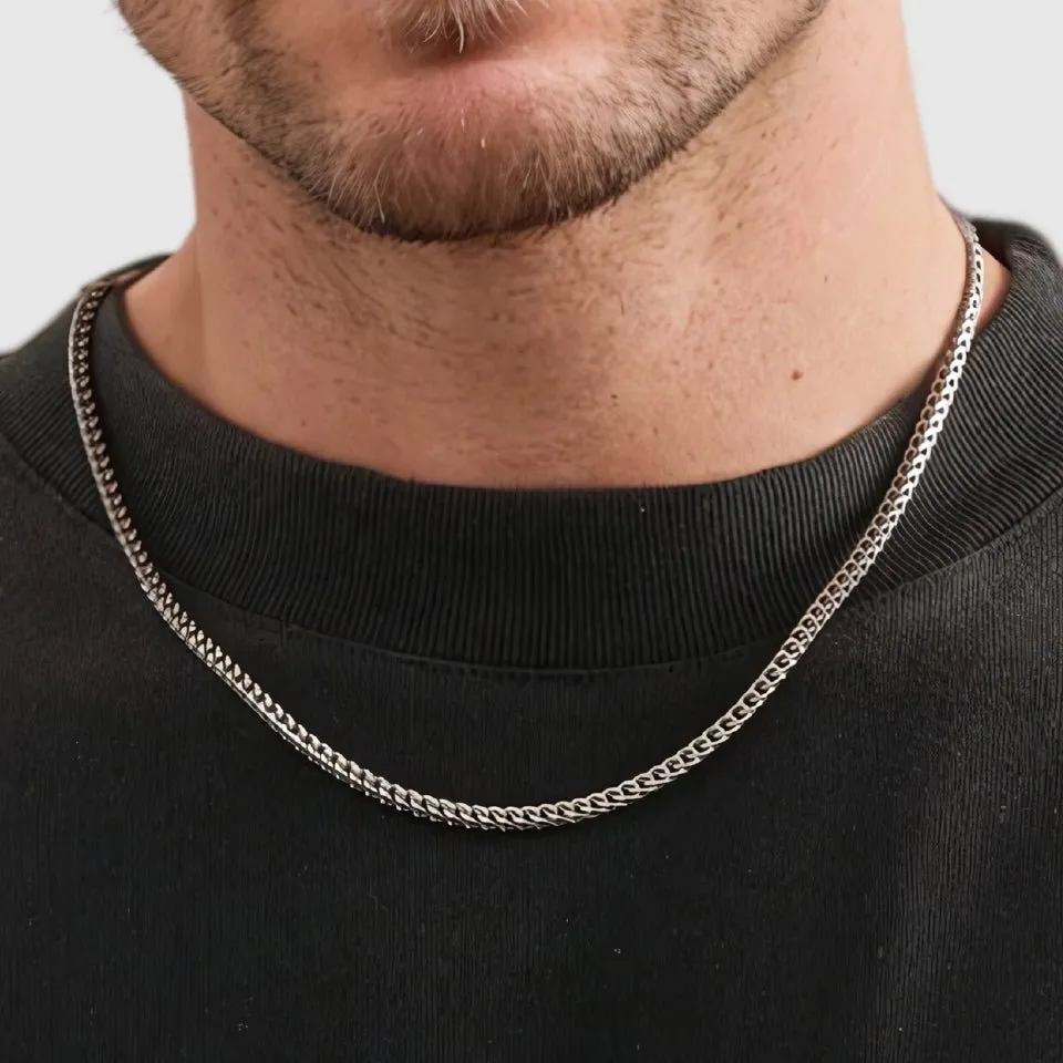 Franco Chain - 2.5mm (925 Sterling Silver)
