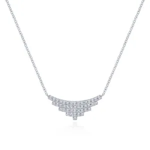 Gabriel & Co Diamond Triangle Necklace