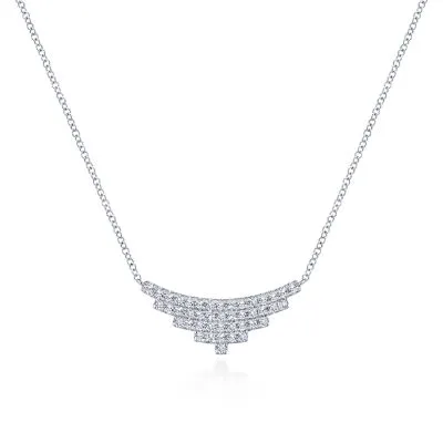Gabriel & Co Diamond Triangle Necklace