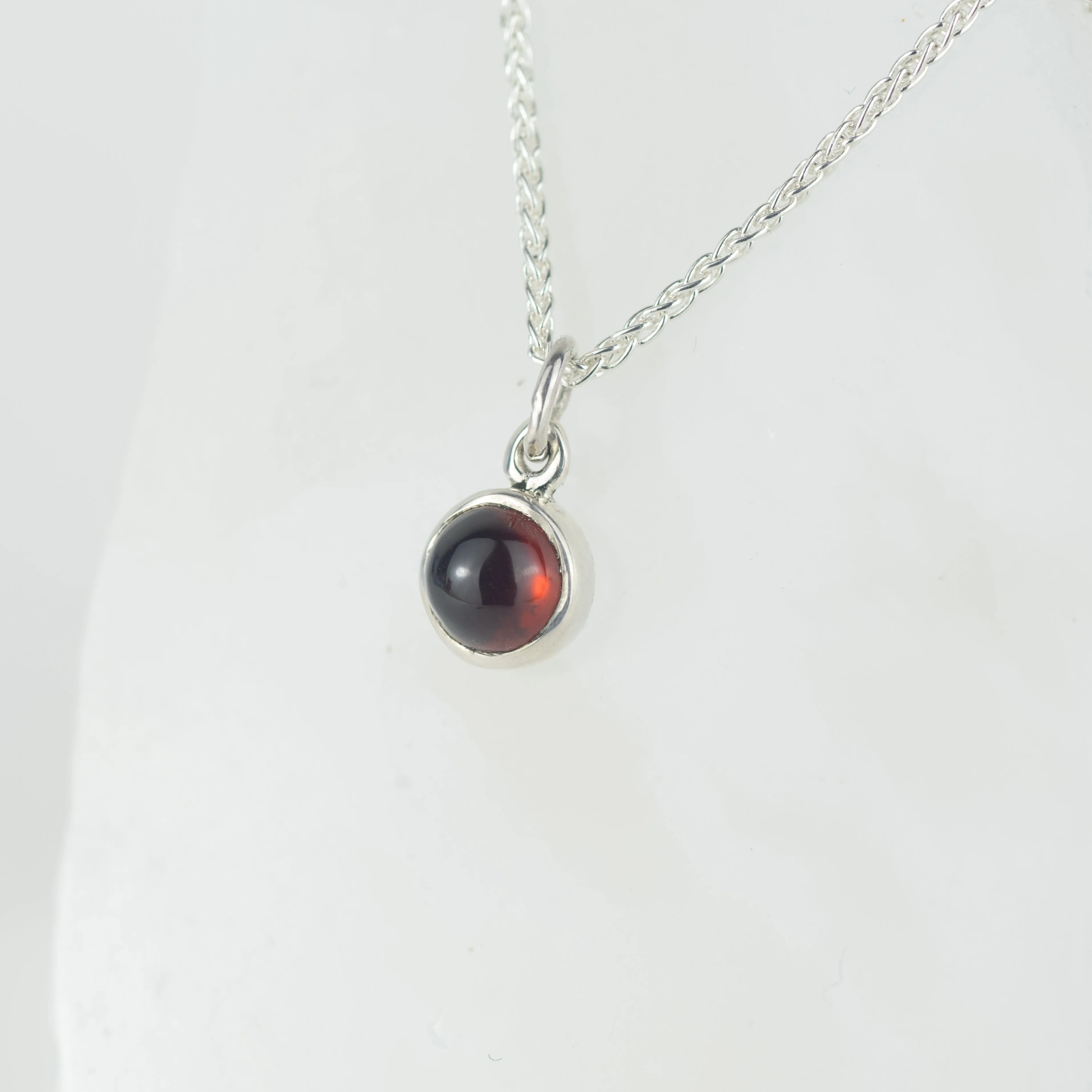 Garnet Single Gemstone Pendant