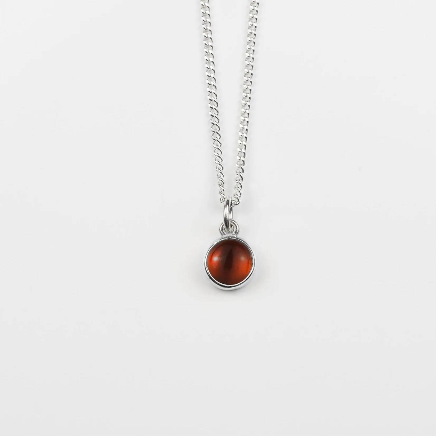 Garnet Single Gemstone Pendant