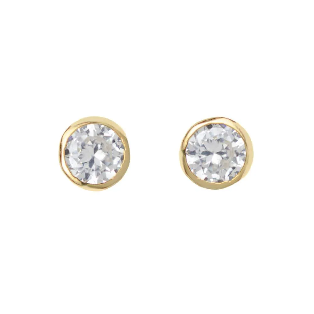 GEM EARRING, GOLD