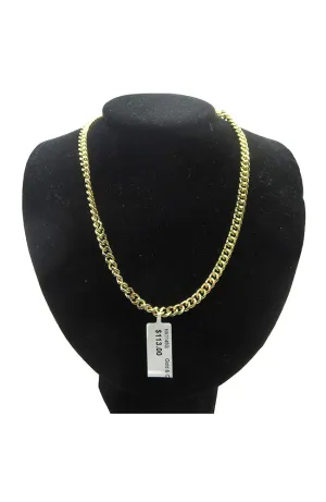 Gold & Crystal Silver Lock Necklace