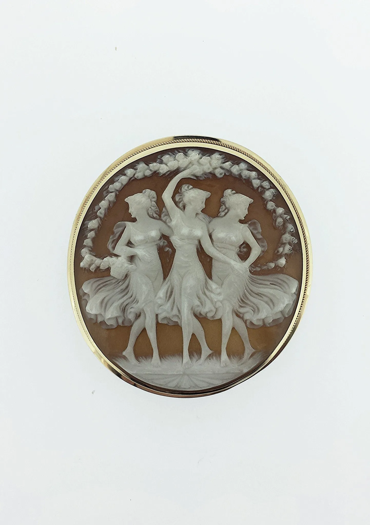 Gold Cameo Brooch/Pendant