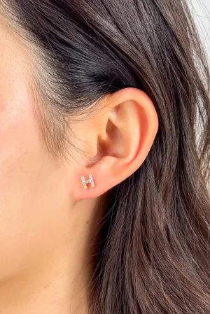 Gold Initial Studs