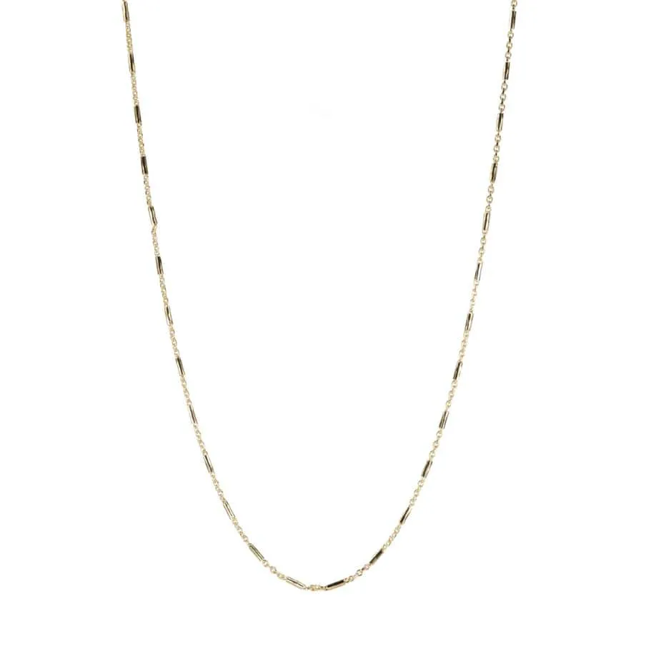 Gold Octagon Tube Chain