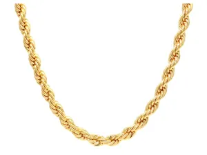 Gold Thick Rope Necklace