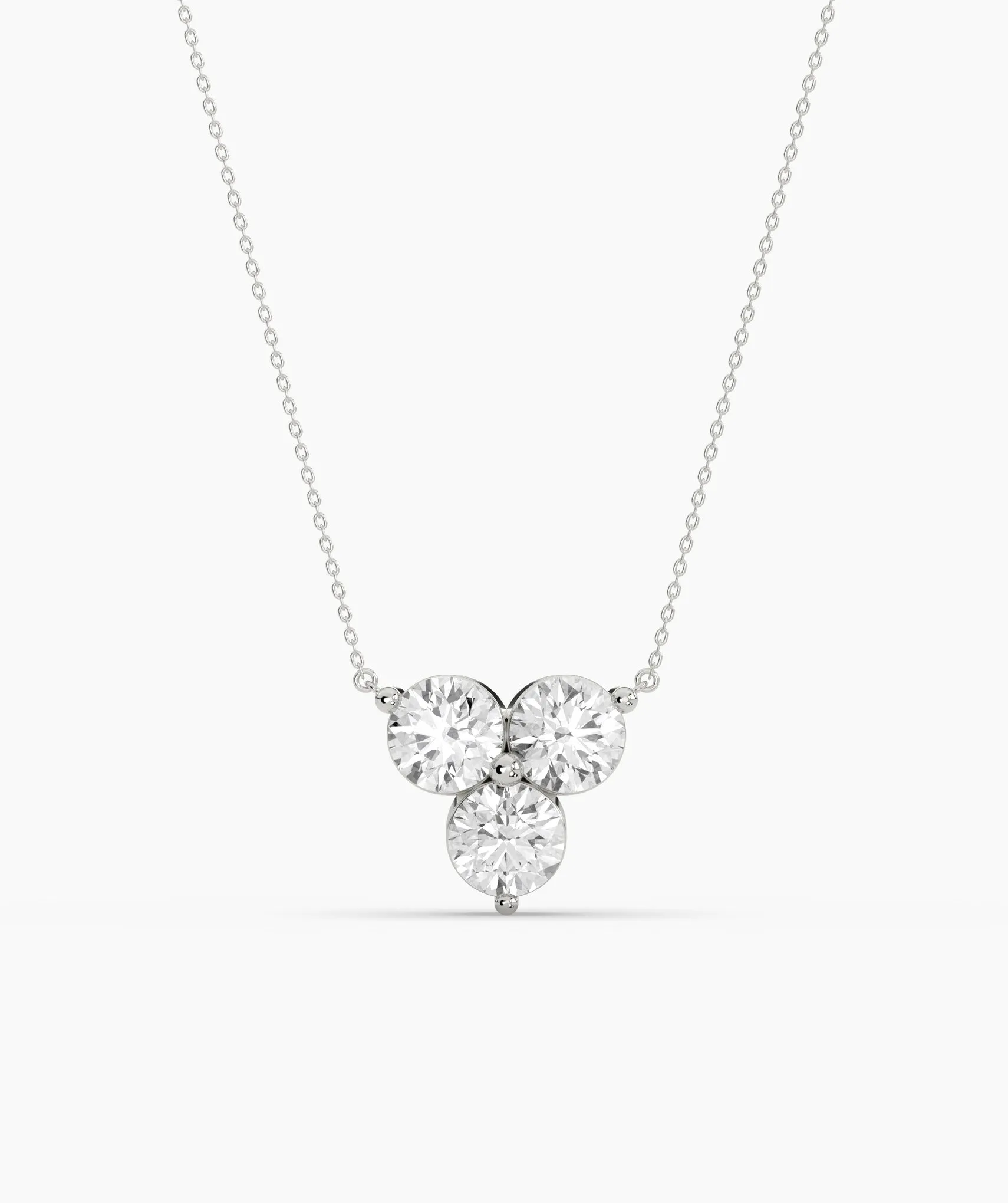 Gold Triangle Diamond Necklace