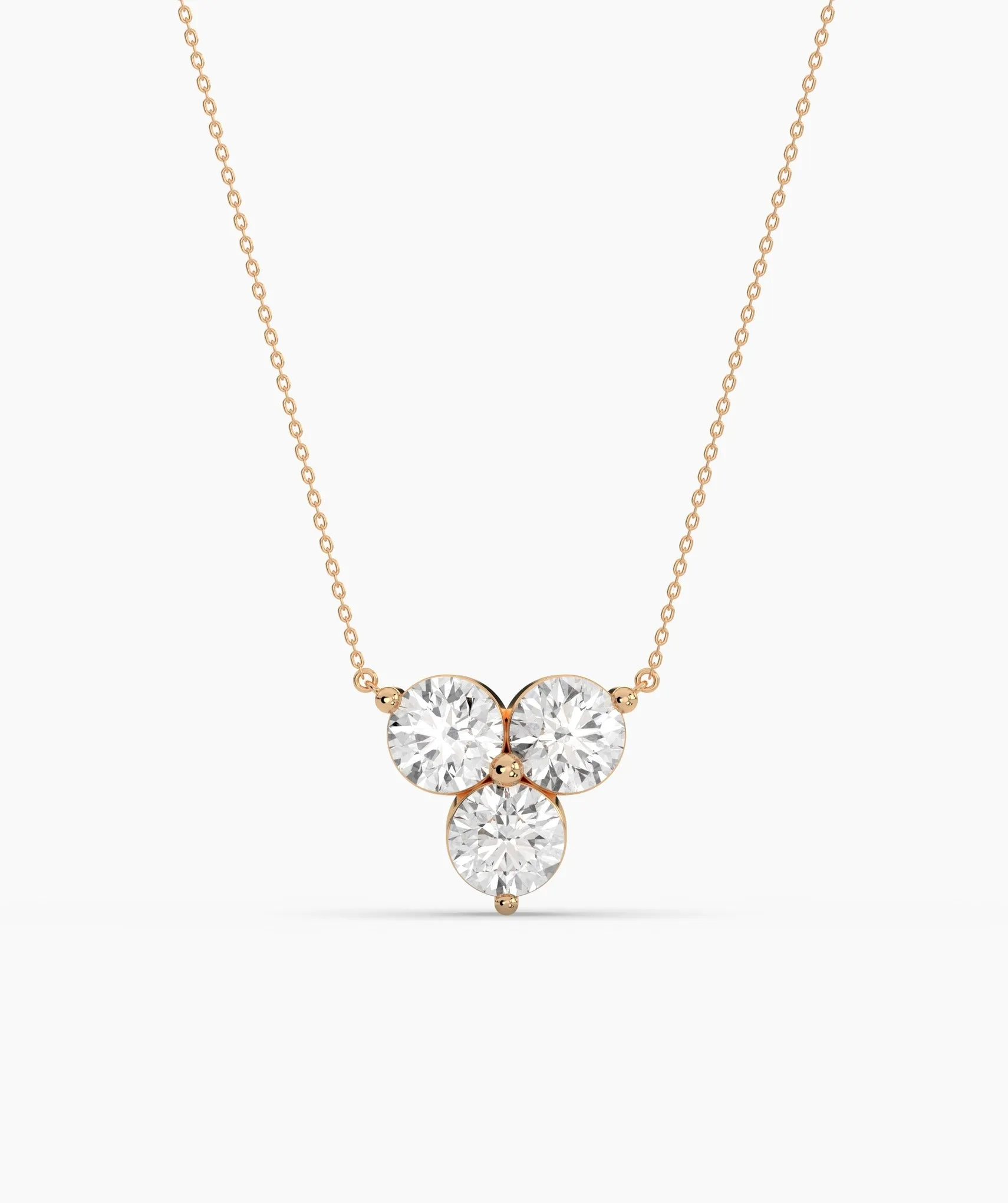 Gold Triangle Diamond Necklace