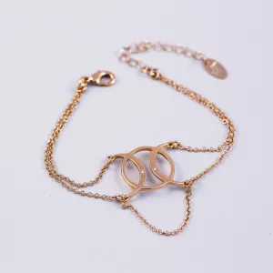Gold Triple Moon Goddess Bracelet