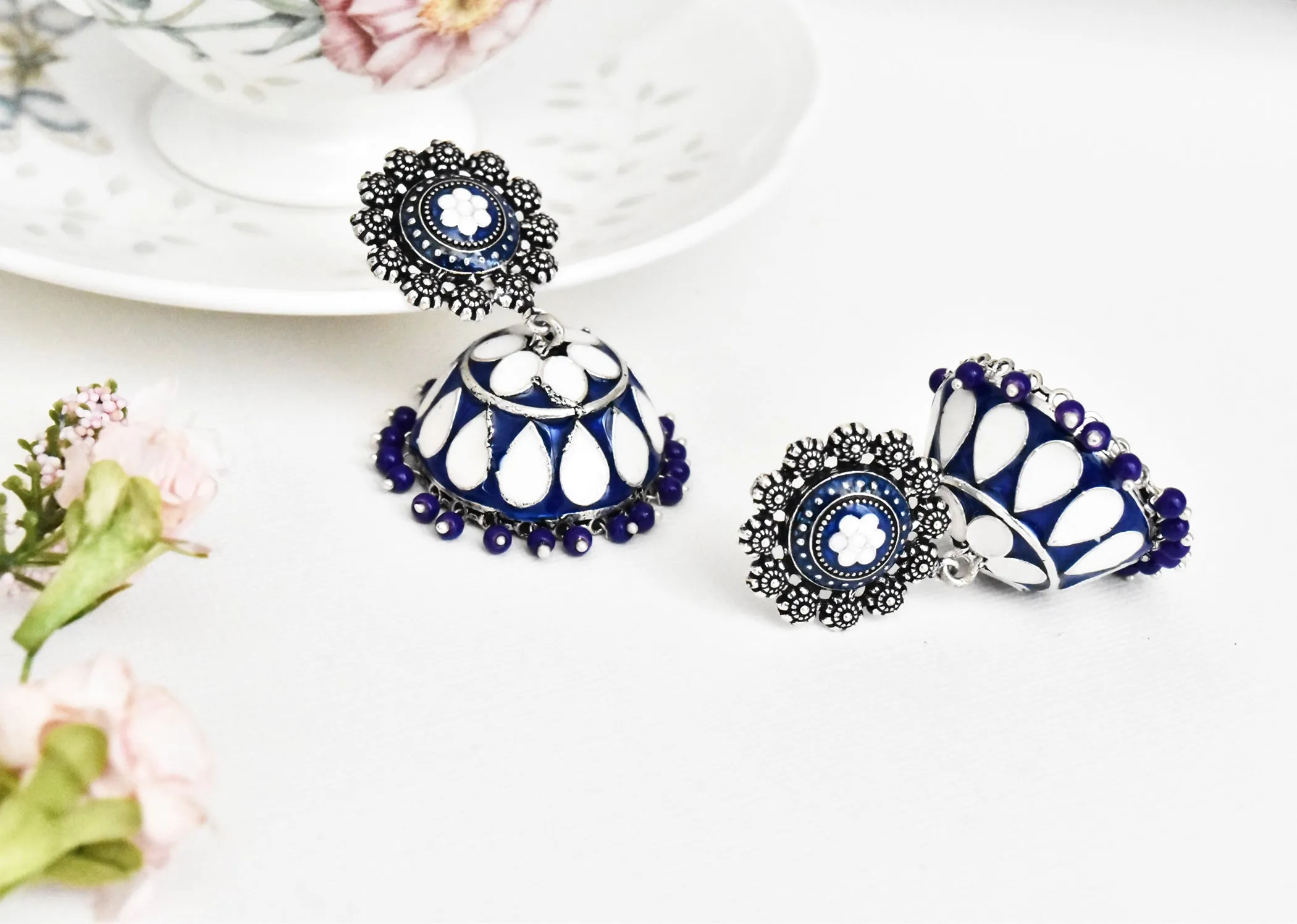 Gul Meenakari Earrings