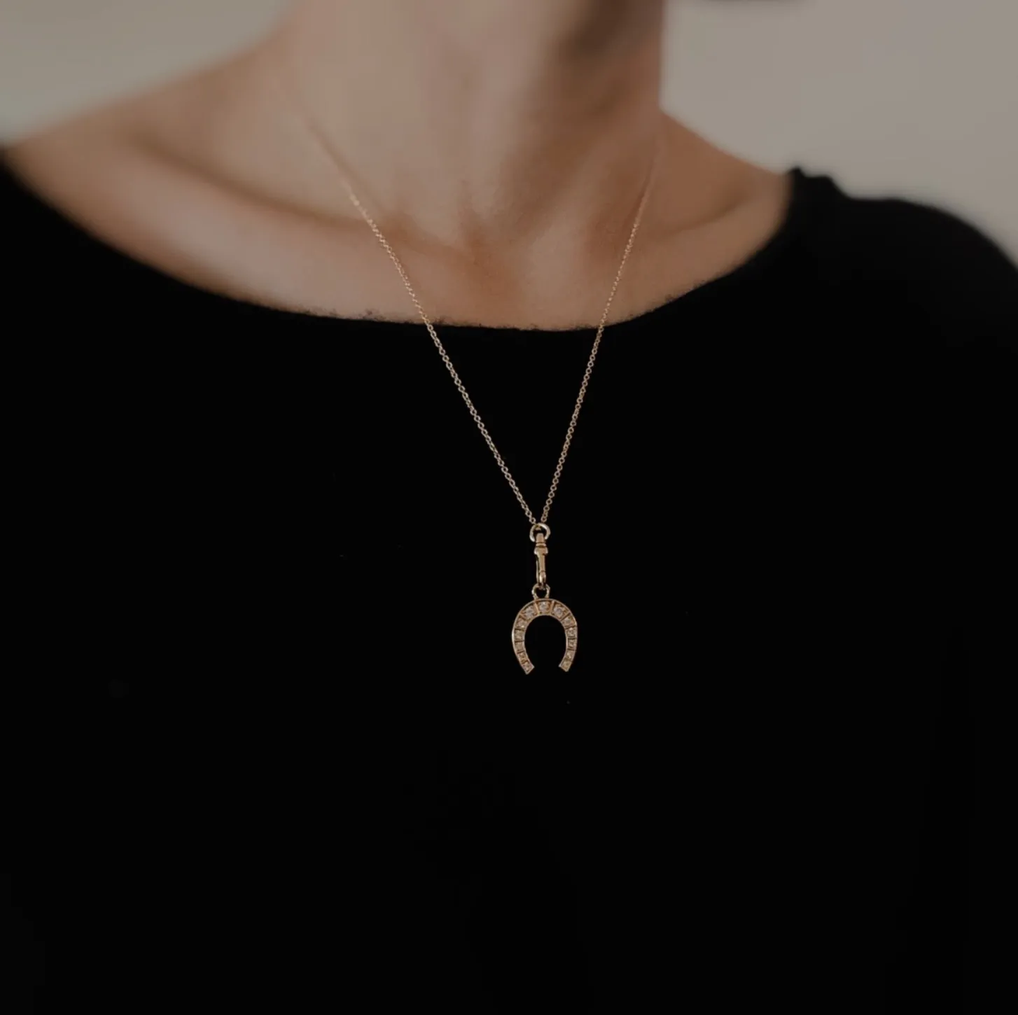 Horseshoe Pendant Necklace