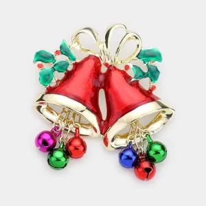 iLLASPARKZ Acrylic Christmas Bell Pin Brooch