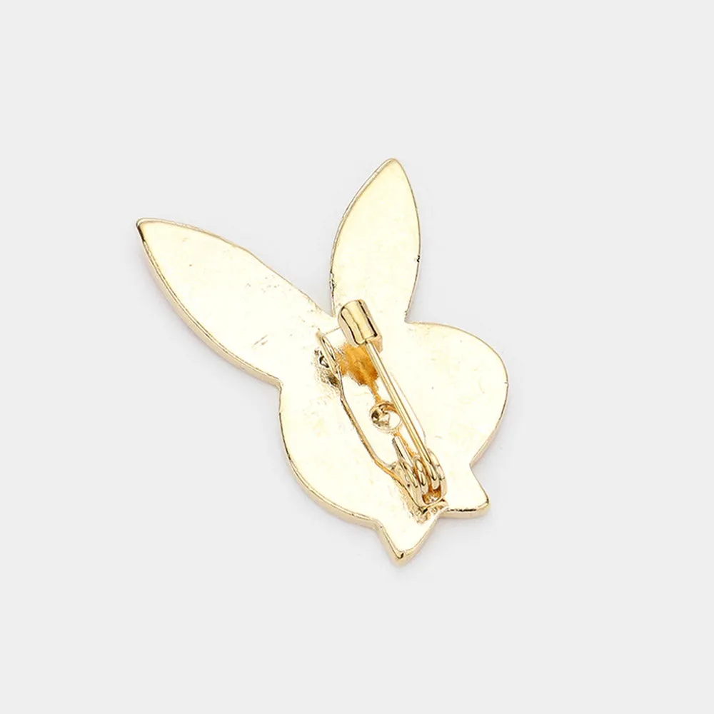 iLLASPARKZ Enamel American USA Flag Playboy Bunny Pin Brooch