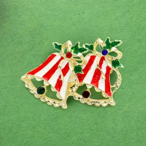 iLLASPARKZ Enamel Christmas Jingle Bell Pin Brooch