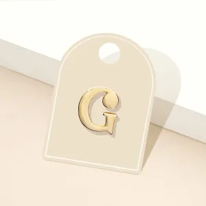 iLLASPARKZ -G- Metal Monogram Initial Lapel Mini Pin Brooch