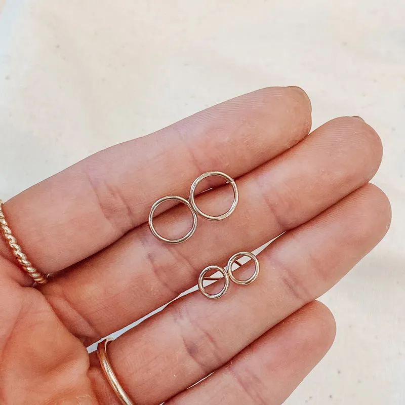 Katie Circle Studs • Choose Size