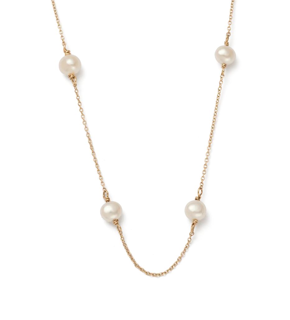 Kirstin Ash Moon Tide Pearl Necklace