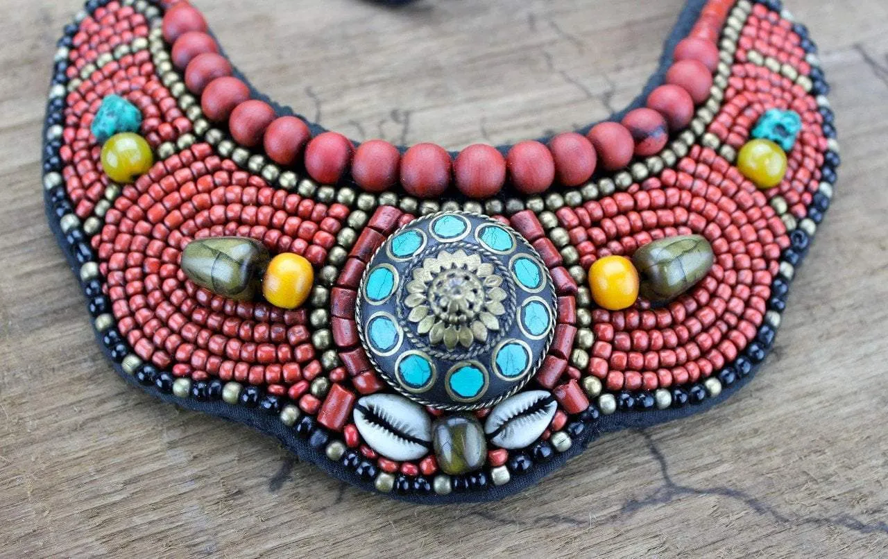 Large Traditional Tibetan Necklace