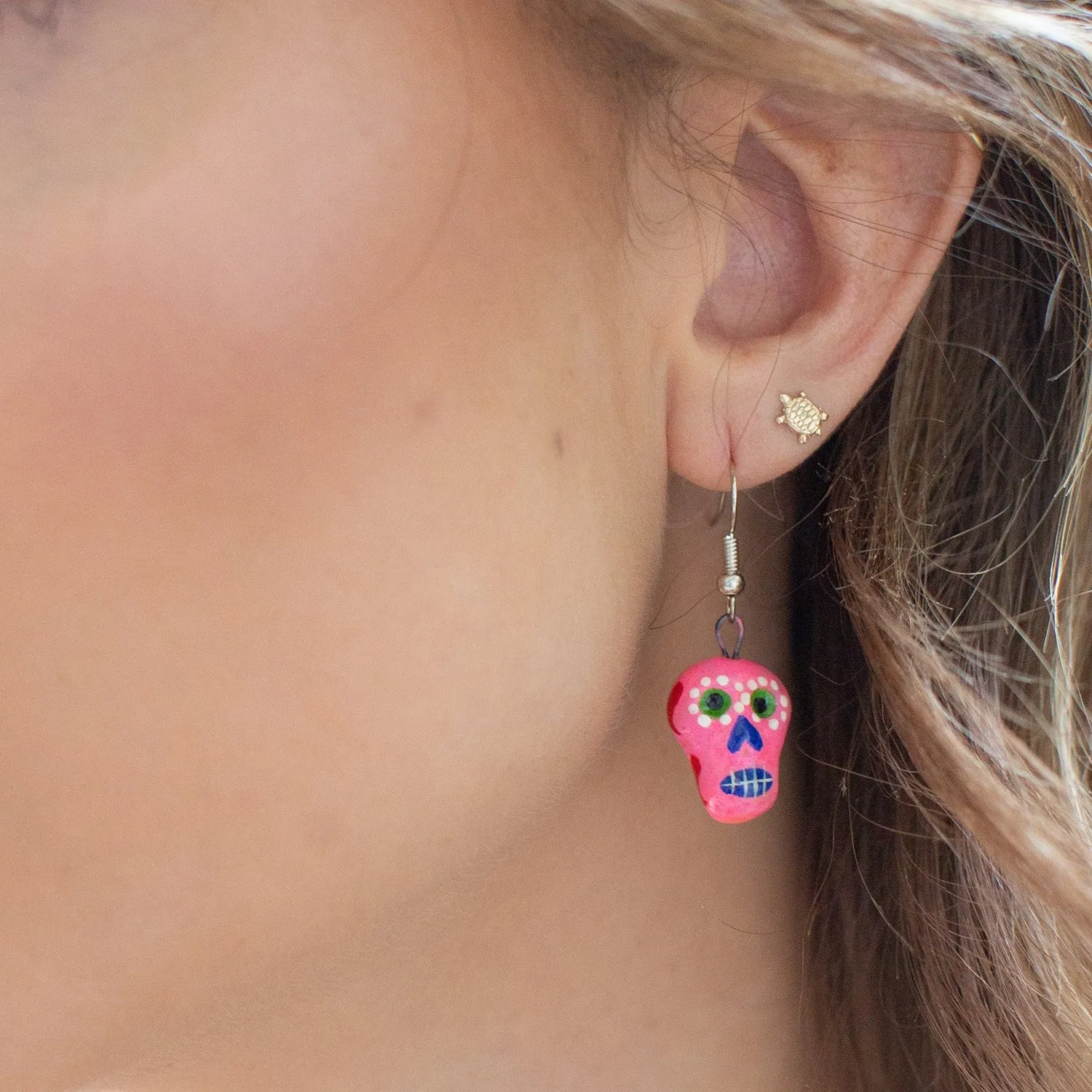 LCI Skeleton Ceramic Earrings