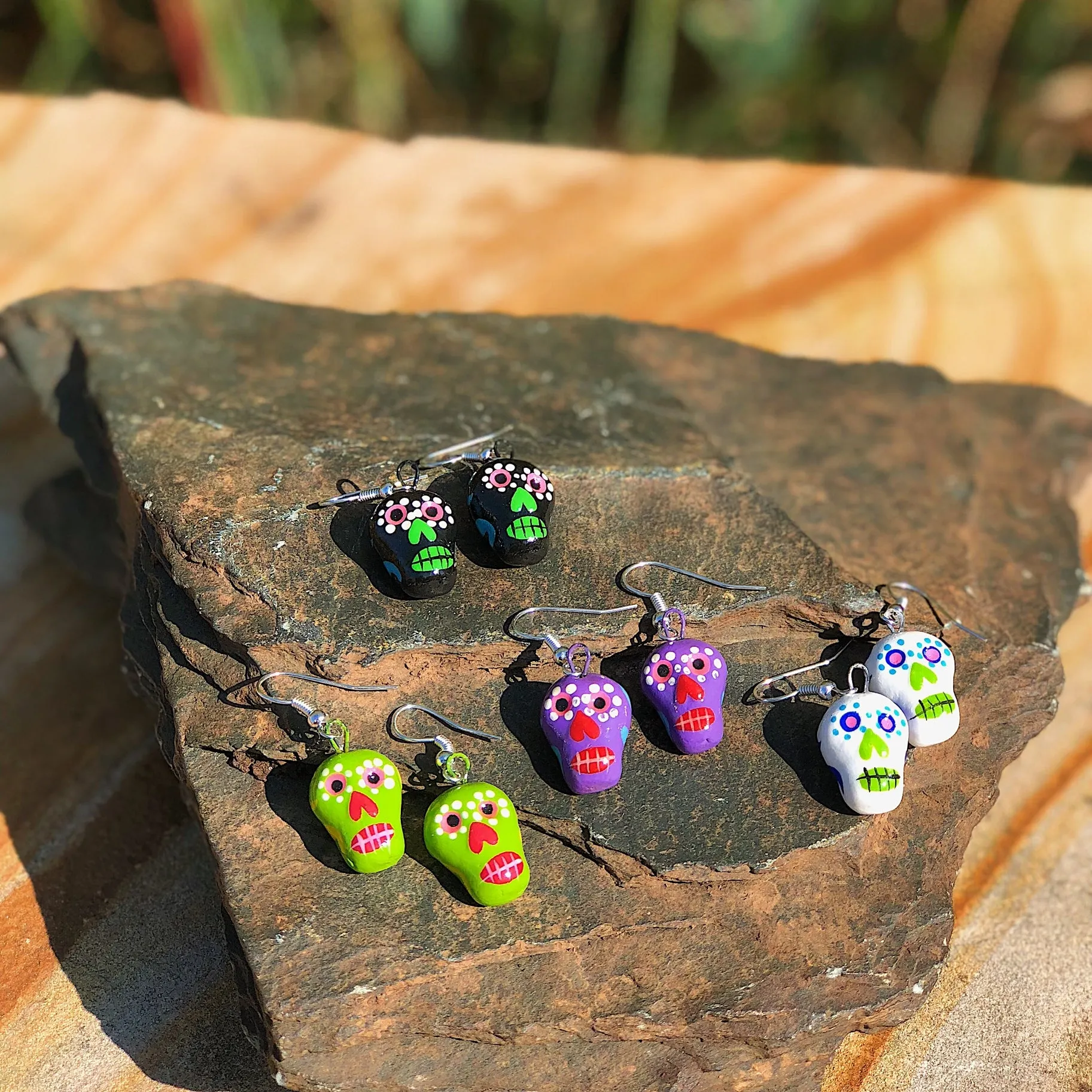 LCI Skeleton Ceramic Earrings