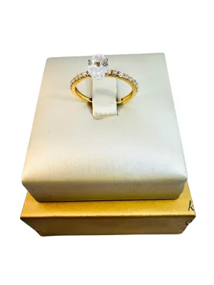 Lesotho Jewellery 14k Gold Ring for Women - 1.84 Grams, Size -15