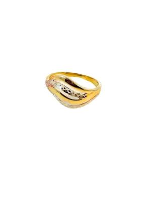 Lesotho Jewellery 14k Gold Ring for Women - 2.60 Grams, Size -R 1/2