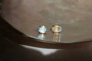 Little Gold Ava Studs (Labradorite)