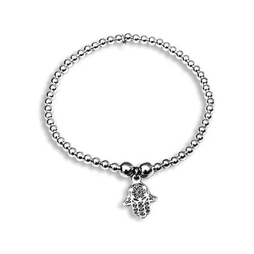 Lorena Sterling Silver Fatima Stacking Bracelet