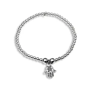 Lorena Sterling Silver Fatima Stacking Bracelet