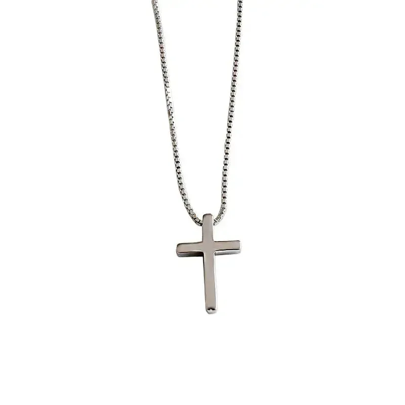 LOVCIA Classic Cross Casual 925 Sterling Silver Necklace