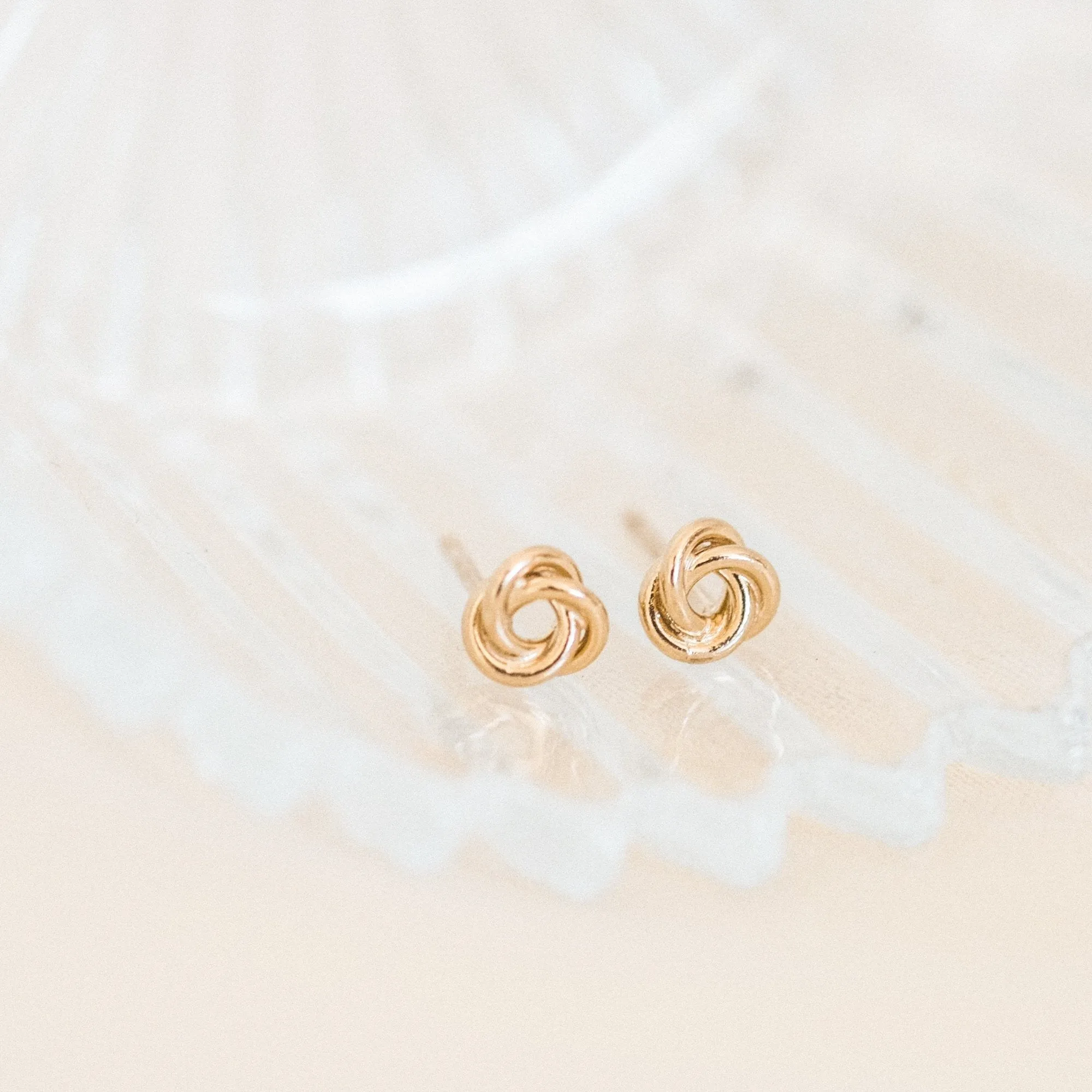Love Knot Stud Earrings