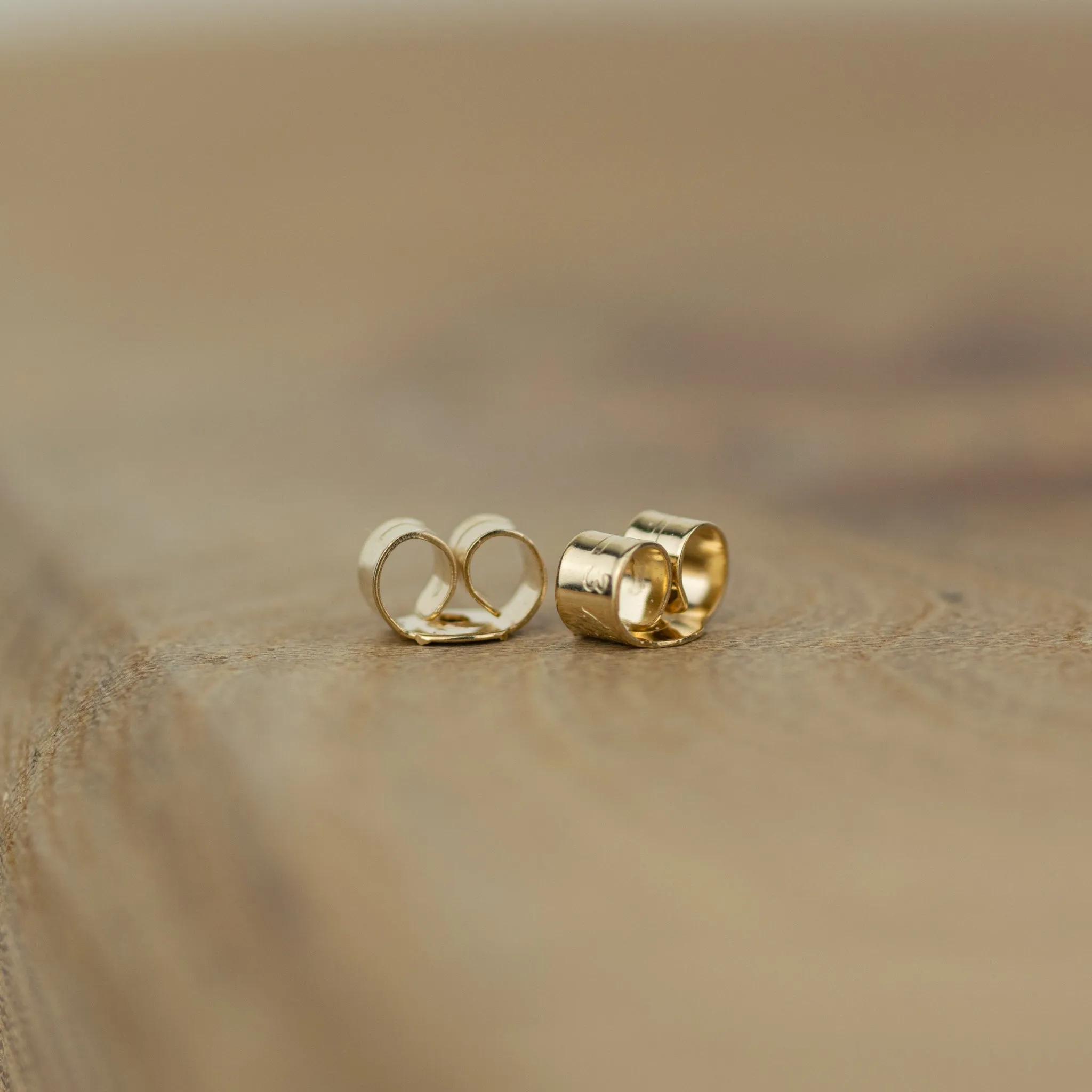 Lunar Tiny 18ct Solid Gold Heart Studs