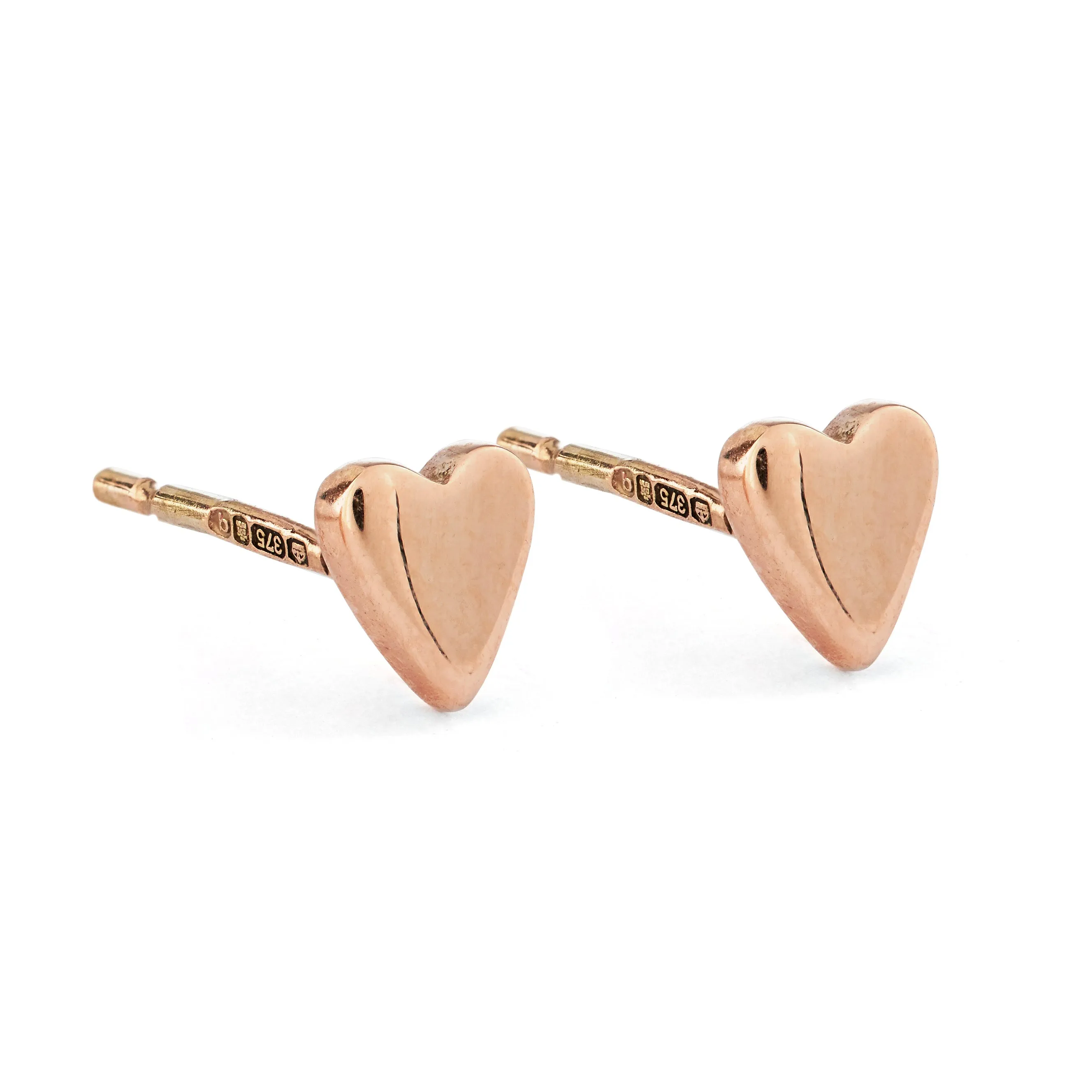 Lunar Tiny Gold Heart Studs