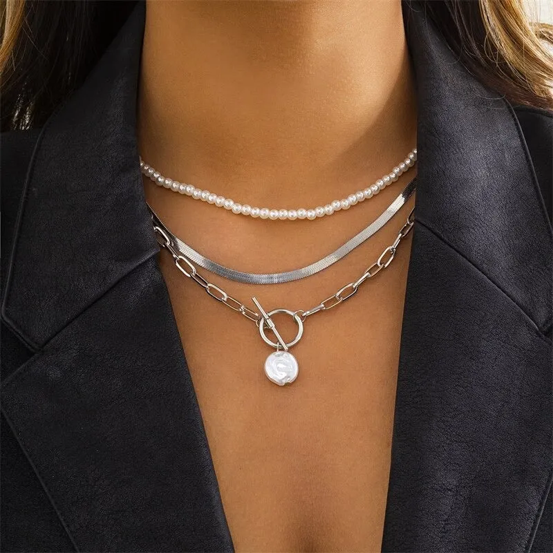Luxurious Freshwater Multi-layer Modern Pearl Trend Necklaces