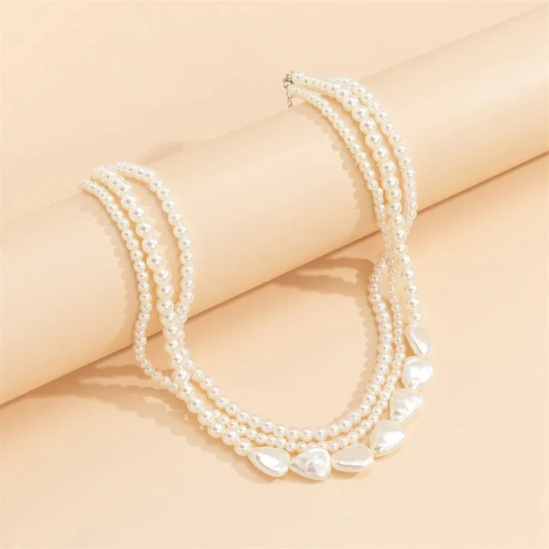 Luxurious Freshwater Multi-layer Modern Pearl Trend Necklaces