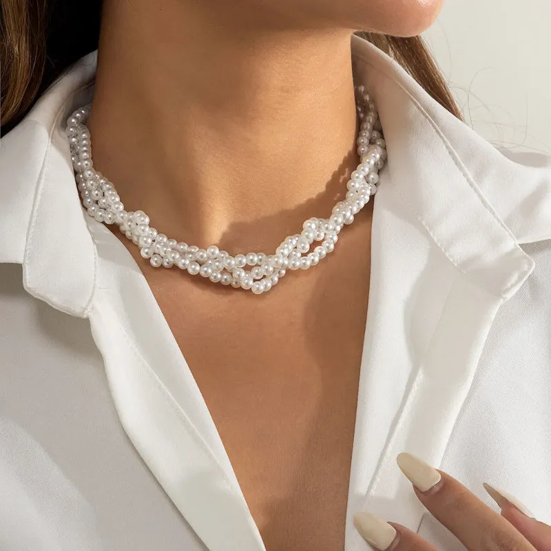 Luxurious Freshwater Multi-layer Modern Pearl Trend Necklaces