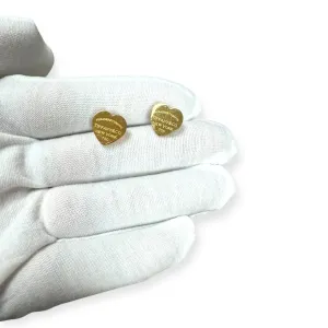 Luxury Co Inspired Heart Stud Earrings