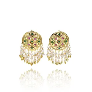 Mahnoor Jadau Earrings Tikka Set