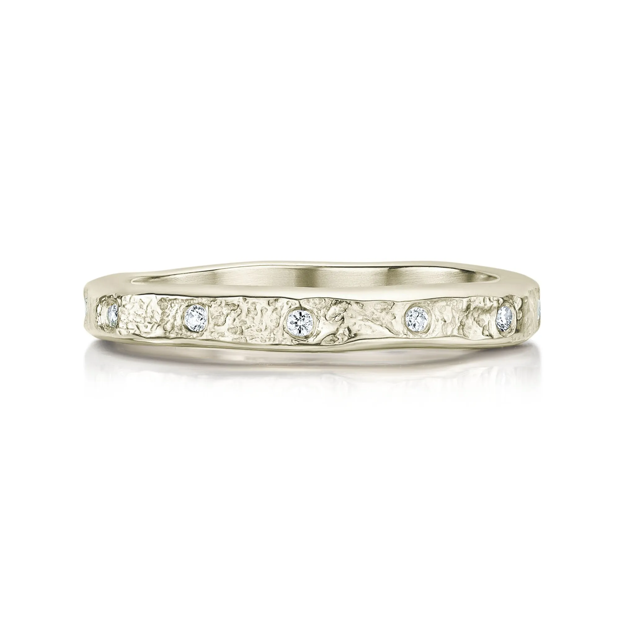 Matrix 12-Diamond Band in 18ct White Gold