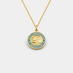 Medium - Gold / Baby Blue