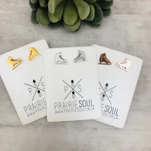 Metal Shape Stud Earring / Skate