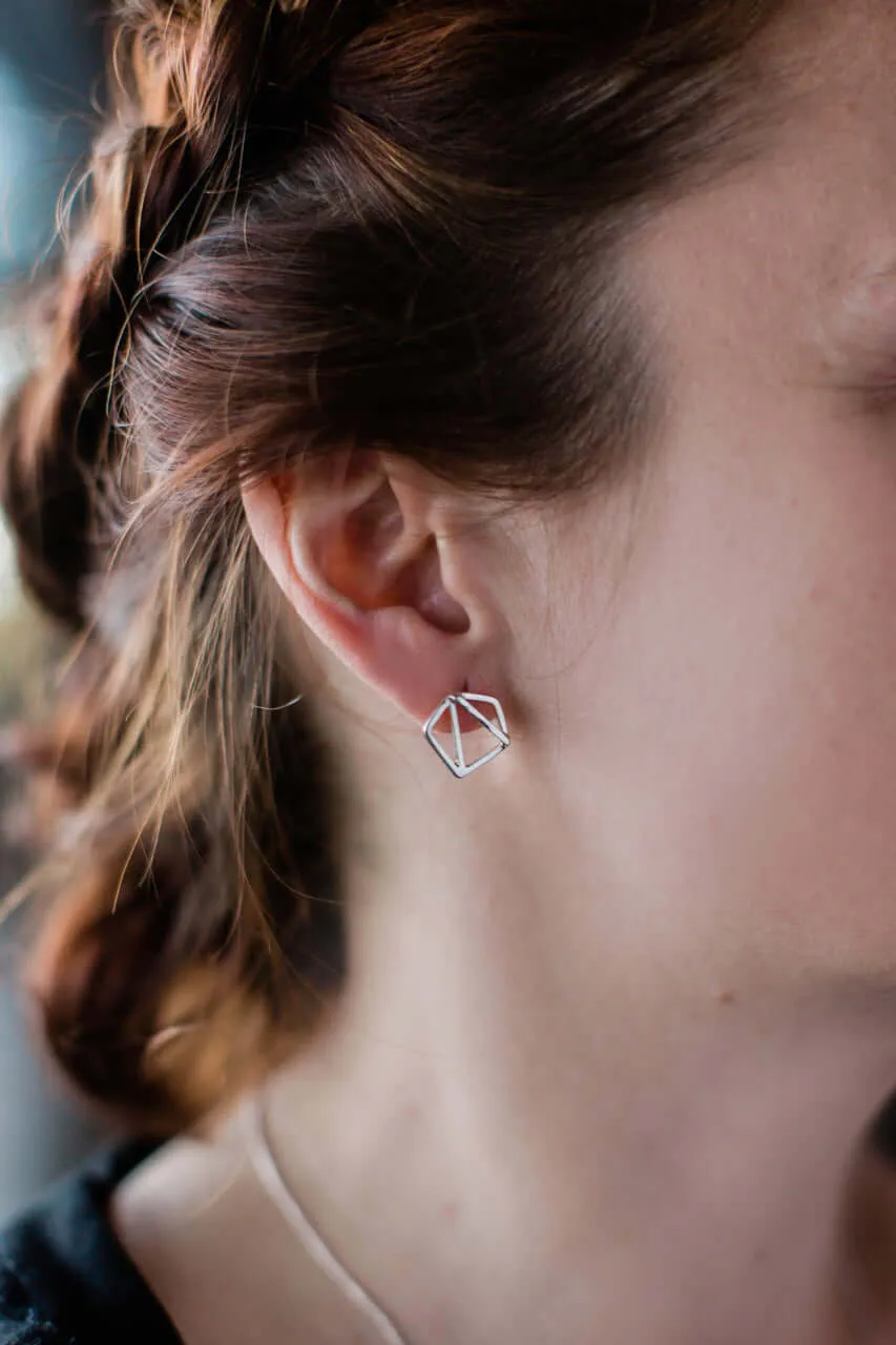 Mini Pentagon Studs