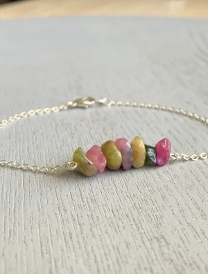 Mixed Tourmaline Anklet