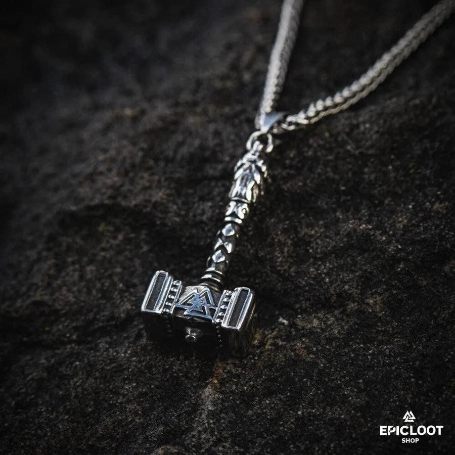Mjolnir thors hammer necklace