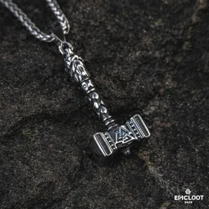 Mjolnir thors hammer necklace