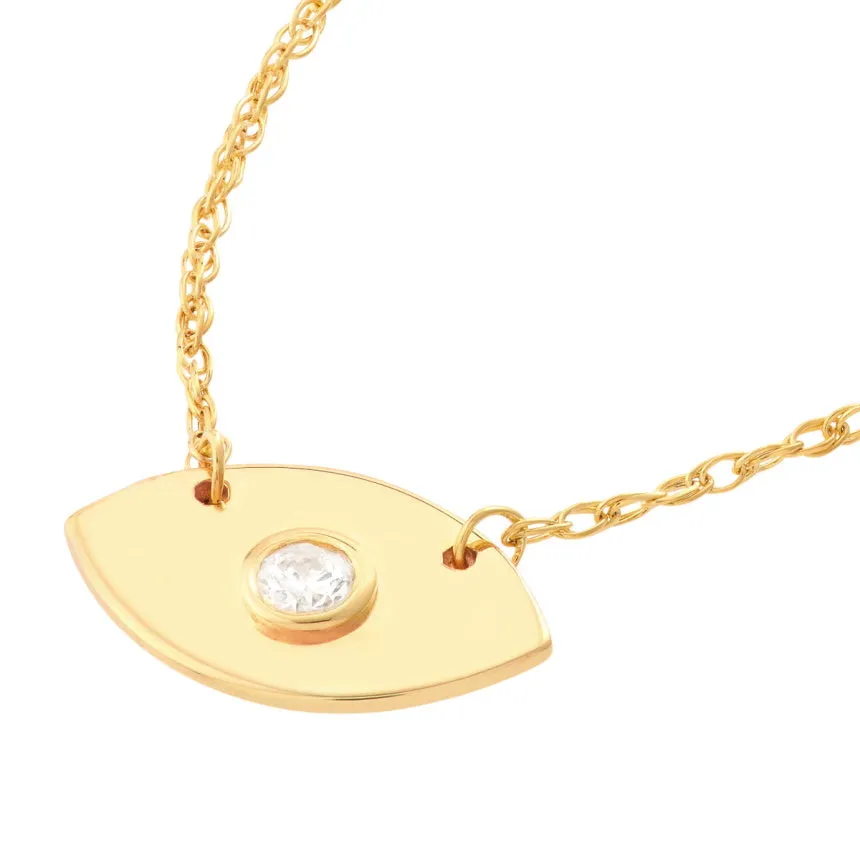 Modern Evil Eye Necklace