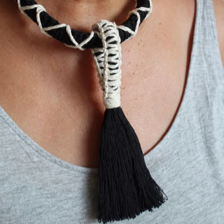 Modern Macrame Necklace