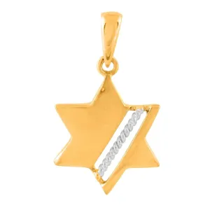 Modern Two Tone Star Of David