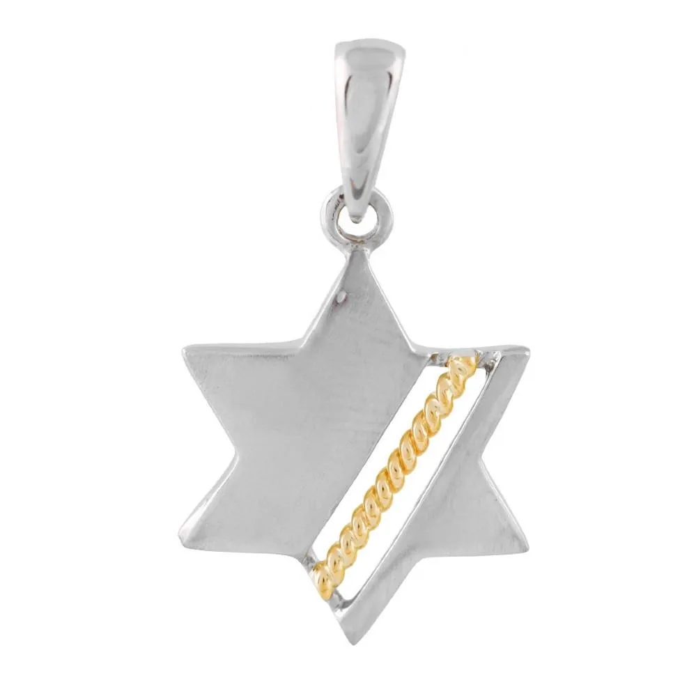 Modern Two Tone Star Of David